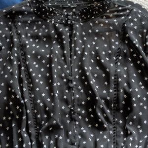 Torrid 2x black and white starry dress